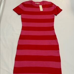 Copper Key Striped Red&Pink Maxi Dress size XL NWT